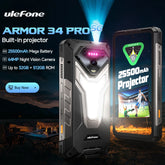 【العرض العالمي الأول】هاتف Ulefone Armor 34 Pro 5G AI المتين، بسعة 25500 مللي أمبير/ساعة، وذاكرة داخلية تصل إلى 32 جيجابايت + 512 جيجابايت، وجهاز عرض مدمج، وتردد 120 هرتز، وشاشة 6.95 بوصة، وتقنية NFC